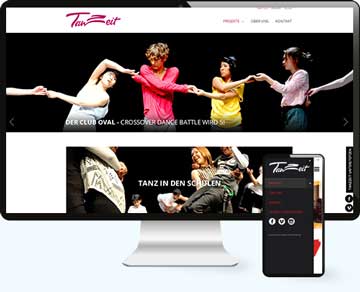 Webdesign für Tanzschule